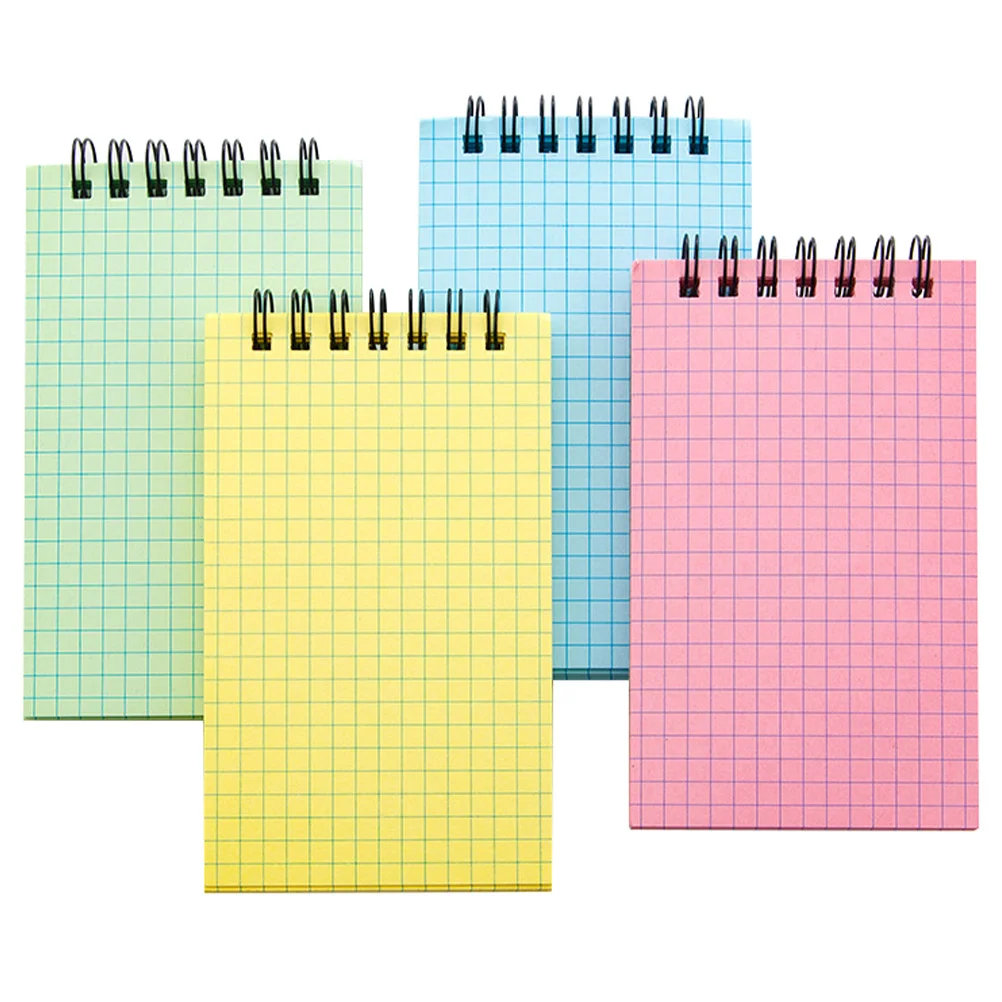 4 Pcs Coil Horizontal Line Book Thickened Note Pad Multi-function Writing Paper Study Room Notepad Notepads