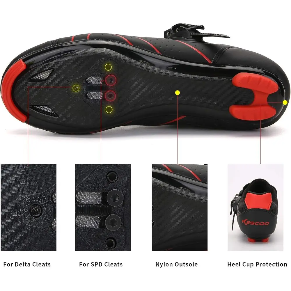 Unisex Cycling Shoes Compatible with pelaton Indoor Road Bike Riding Shoes for Men and Women Delta Cleats Clip Outdoor Pedal