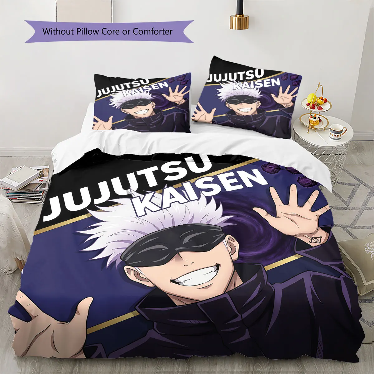 Jujutsu Kaisen Soft Duvet Cover Child's Bedding Set,Extra Large Size Gifts Various Sizes Available -HE204