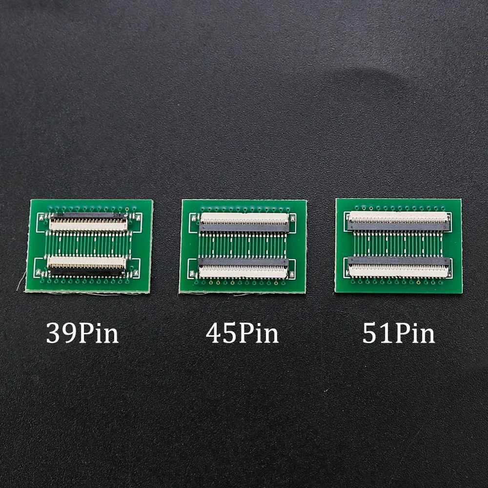 YUXI 1PCS FPC FFC Flexible Flat Cable Extension Connection Board 0.3 MM PCB Pitch 25 31 39 45 51 PIN Connector FPC Adapter