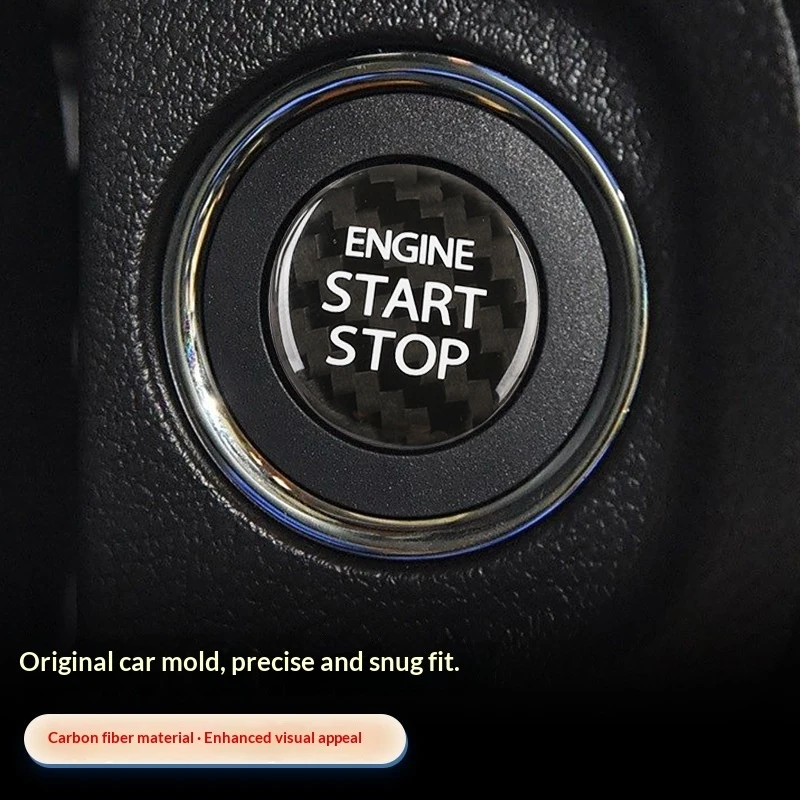 For Suzuki Grand Vitara Swift Kizashi SX4 Ignis Alto Car One-Click Start Button Protection Cover Auto Start Stop Switch Stickers