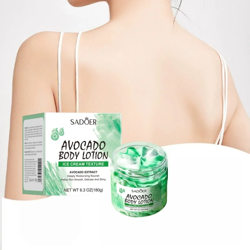 180g Avocado Body Lotion, Containing Niacinamide, Avocado Fruit Extract and Other Skin-Beneficial Ingredients, Refreshing and Moisturizing, Smooth and Delicate, Suitable for Various Skin Types. The First Choice for Daily Skin Care.