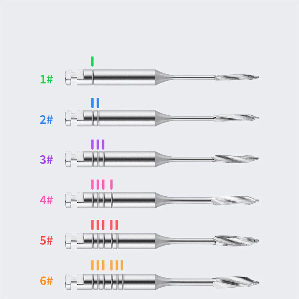 6 قطعة/الحزمة الأسنان اللبية الحفر 32 مللي متر/25 مللي متر الصلب أدوات اللبية اللبية بيسو موسعات أدوات الجذر قناة #5