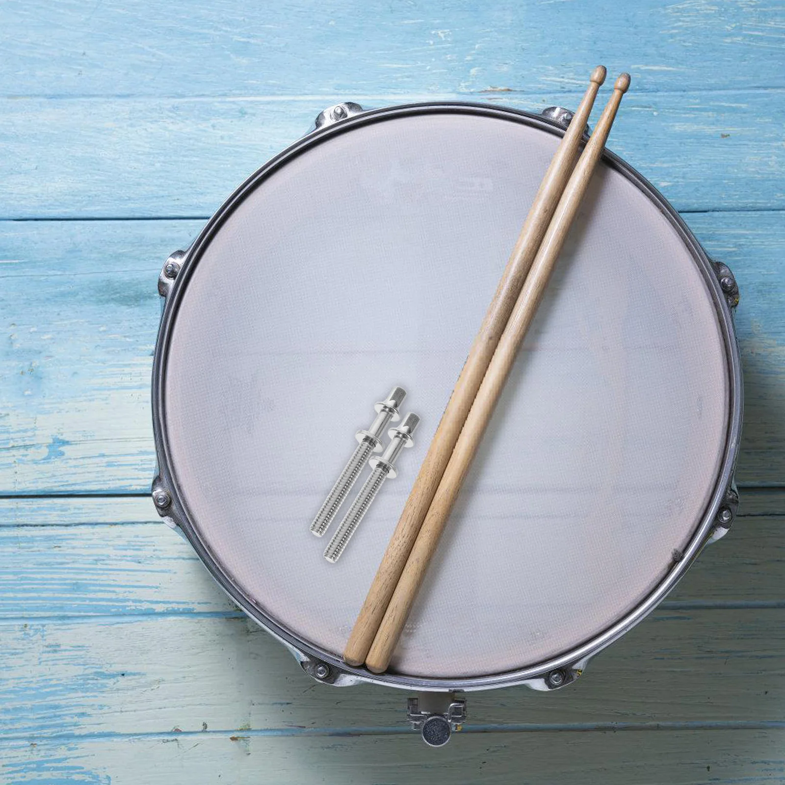 

30pcs Tension Lug Screws 5Mm X 50Mm Replacement For Snare Bass Jazz Drums Durable Hardware Repair Tool Silver Antislip Thread