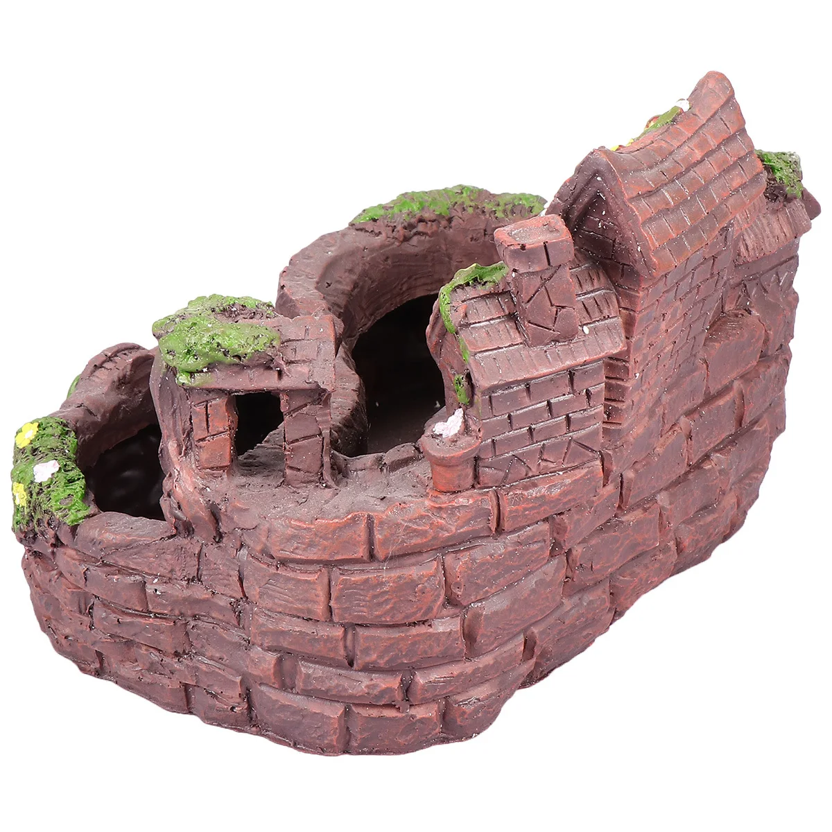 

Creative Small House Shape Flowerpot Resin Wood Material Garden Decor Ornament for Indoor Outdoor Decoration House