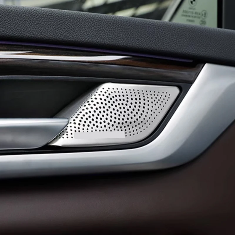 2 teil/satz für BMW 5 Serie G30 G38 6 Serie GT G32 2023-hintere innere Türgriff Tür Stereo Audio Lautsprecher Rahmen Abdeckung Verkleidung