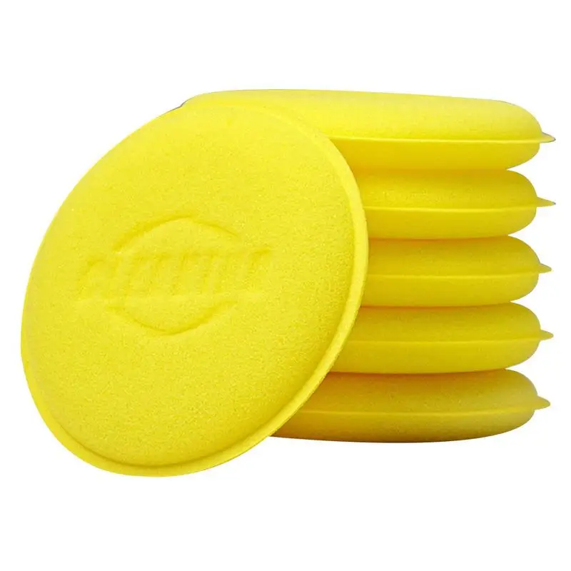 

Car Round Waxing Polish Sponges High Density Foam Applicator Pads Kit Curing And Polishing Sponges Car Detailing Tools Car Wash
