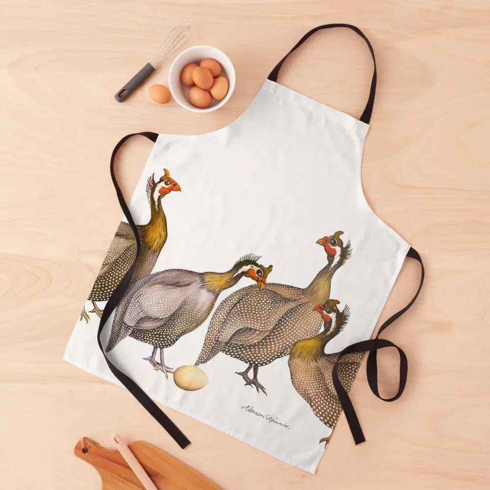 

Guinea Fowl Apron home women cookings for women Barista japanese style Apron