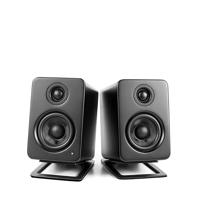 

HIFI Audio 16° Dip Angle Desktop Computer Speaker Shock Absorber Holder Bracket Durable Metal Stand for Active Speaker