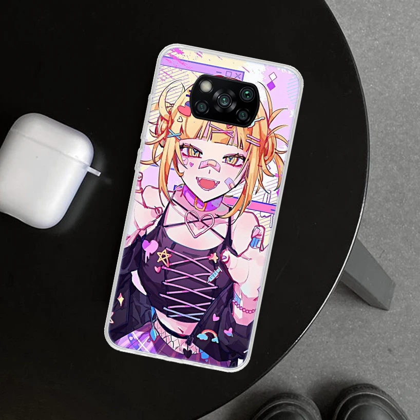 MHA Himiko Toga Phone Case Cover for Xiaomi Poco X6 X5 X4 X3 Nfc F6 Pro F5 F4 Gt F3 F2 F1 M5S M5 M4 M3 M2 Art Coque X5 X4 X3 Nfc