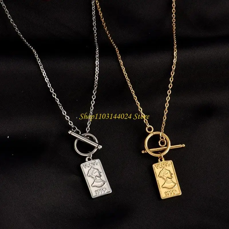 N5KE 10 Set Vintage Gold White Round Bar OT Toggle Clasp Jewelry Finding for Bracelet