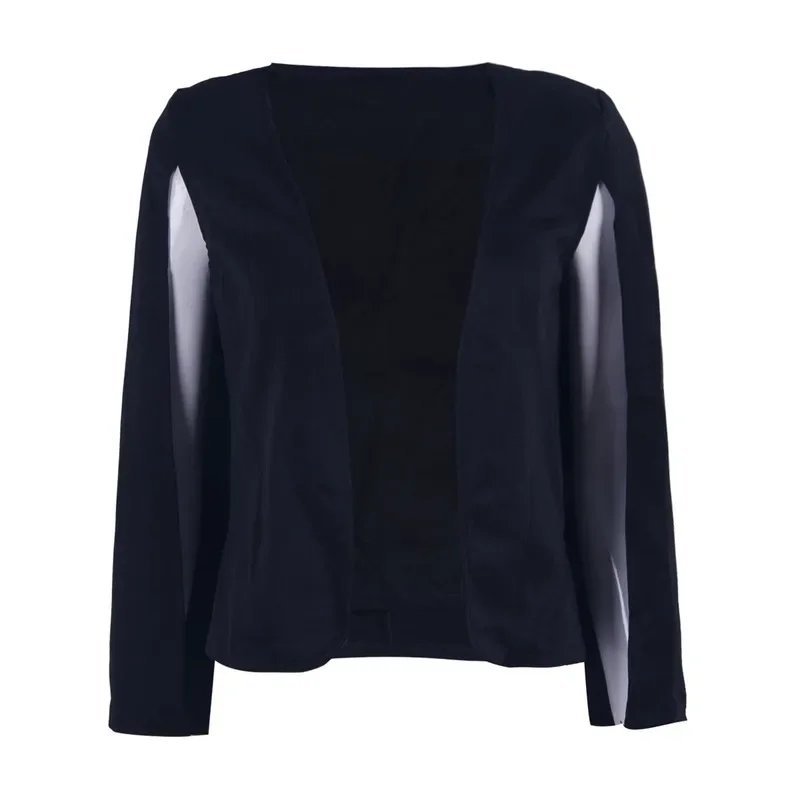 Women Solid Colors Fashion Manteau Style Blazer Suits Buttonless Casual Commute Slim Blazer 2023 Spring Autumn Indie Streetwear