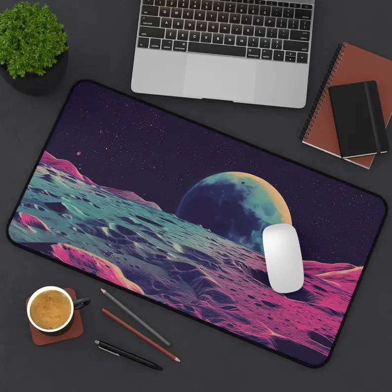 

Moon Surface Pattern Mouse Pad, Non-slip Waterproof Mouse Pad, Office Gaming Desk Decoration Mat, Perfect Gift for Friends.