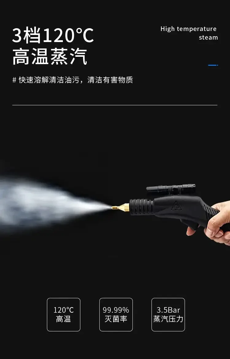 220V Steam Cleaner High Pressure Multi Function Washer for Home Appliances and  Cleaning BBW