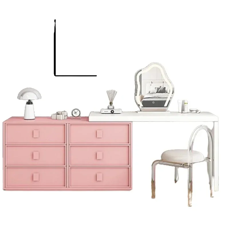 

Long - lasting Six Chest Dresser Dressing Table Makeup Wood Storage Cabinet Dressing Table Corner Bedroom Tocador Mueble Maquill