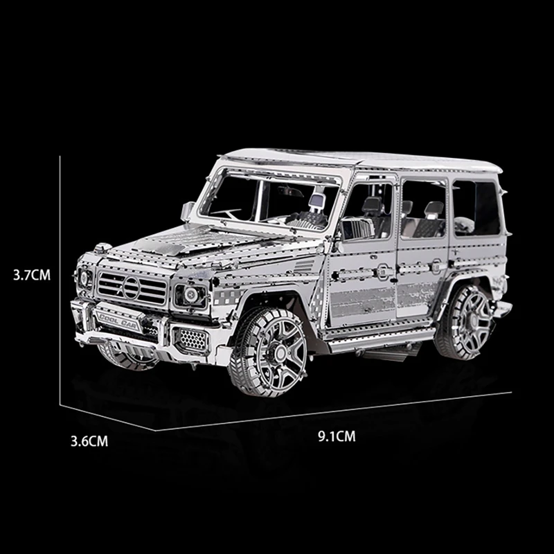 Diy 3d Driedimensionale Puzzel Metalen Modelbouw Set Off-Road Voertuig Jeugd Puzzelspel Kinderen Verjaardagscadeau