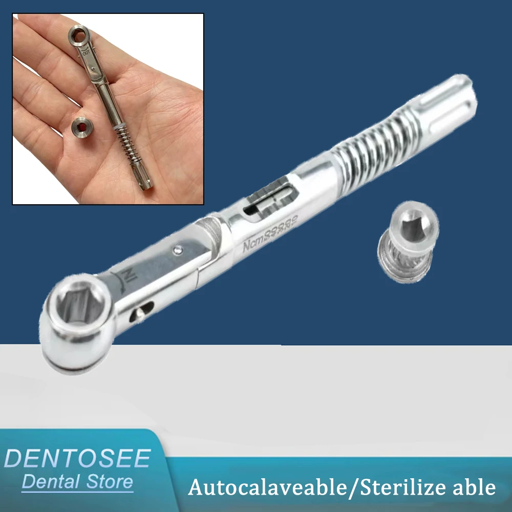 

High Precision Dental Implant Torque Wrench 10-50Ncm & Driver Set