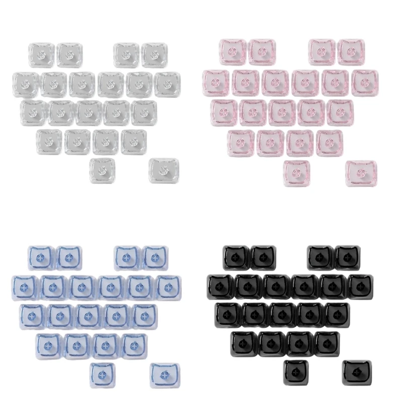 CORA Ergonomic MAO Profile 21 Backlit Keycaps Transparents Material With Storage For Office