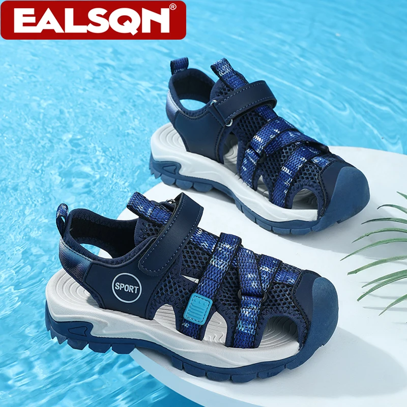여름 소년용 닫힌 발가락 샌들 미끄럼 방지 부드러운 밑 - Casual Sandal Leather 리뷰 및 가격