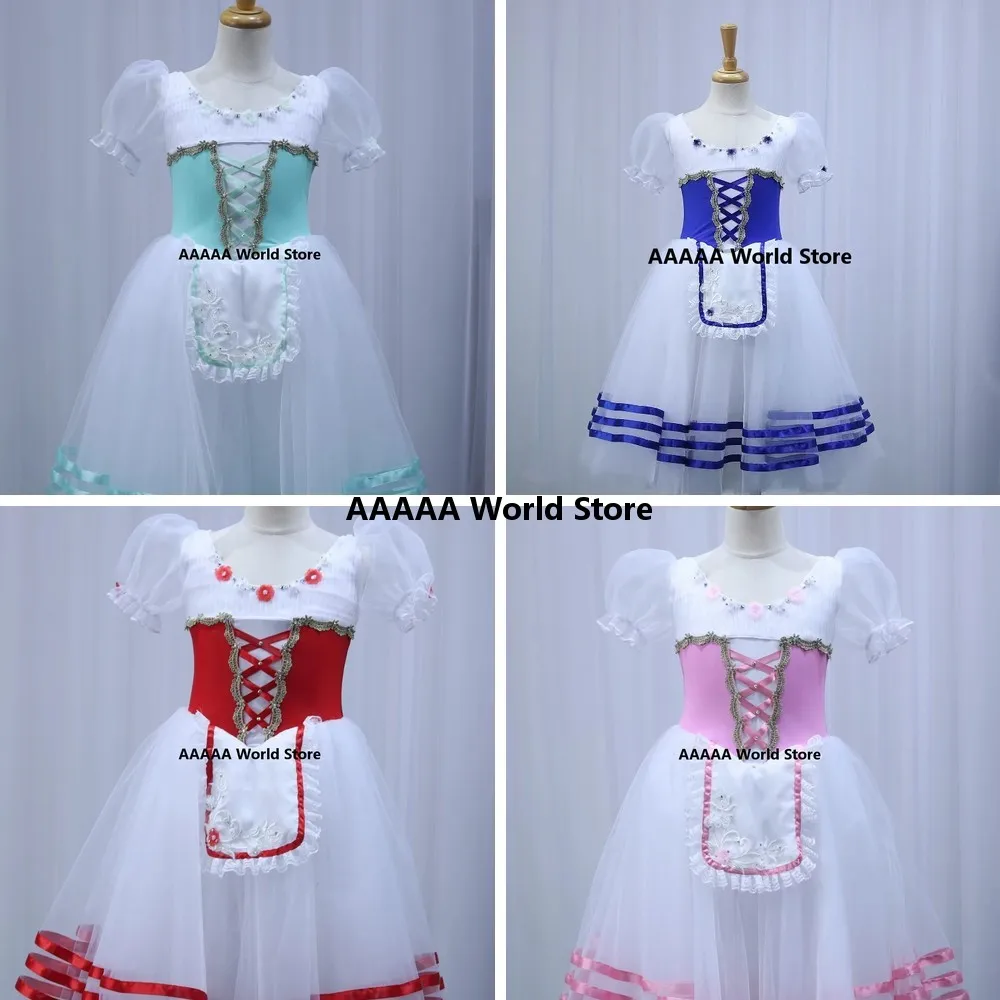 

Blue Swan Ballet Dress for Girls Women Kids Long Ballerina Cosplay Costume Modern Dance Performance Party Dress