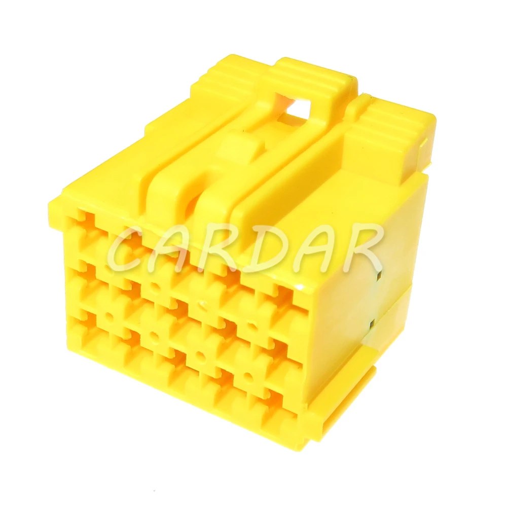 1 Set 15 Pin Yellow Auto Power Amplifier Male Female Docking Plastic Housing Unsealed Socket AC Assembly 1-967628-3 1-967623-3