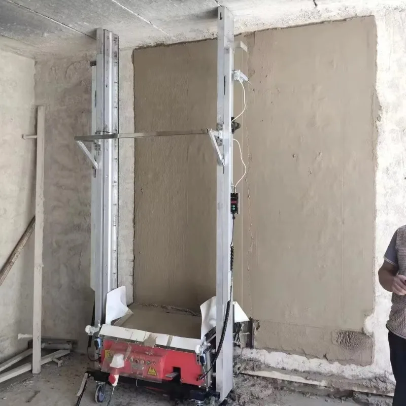 1000 M2/8h Automatic Cement Rendering Machine Wall Plastering Robot Render Machine