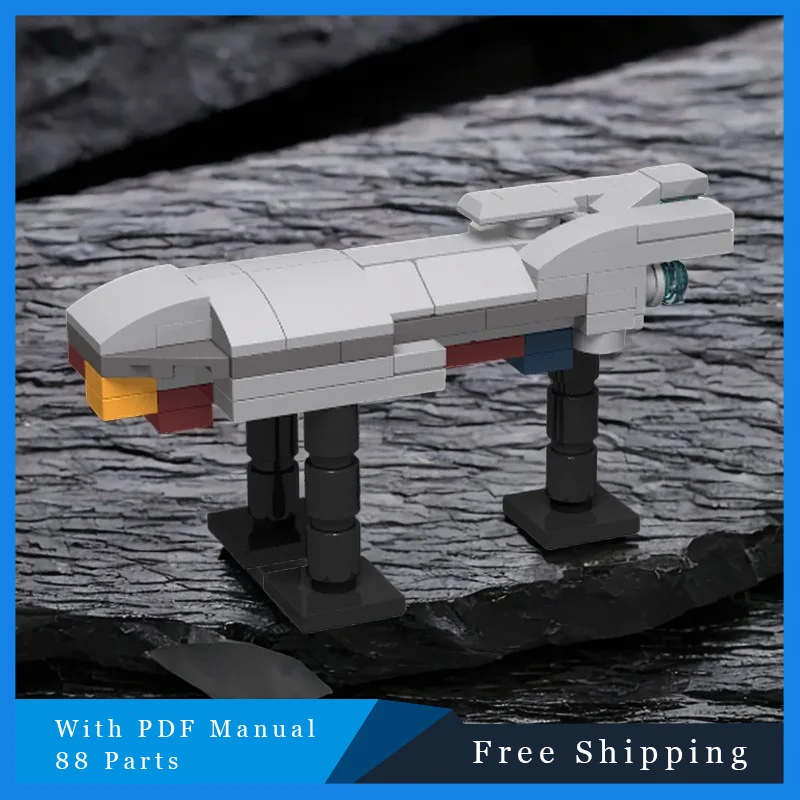 88 قطعة MOC سلسلة الفضاء رمادي تكنولوجيا سفينة النقل بنة وضع لتقوم بها بنفسك تجميع لعبة دعوى للأطفال هدايا عيد الميلاد #4