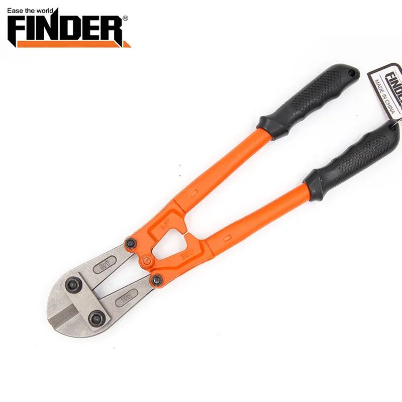 Alicates para cortar cables pesados de 12/14 pulgadas, barra de acero para cables, cortadores de pernos de punta plana, cortaúñas de CR-V multifunción, herramientas manuales