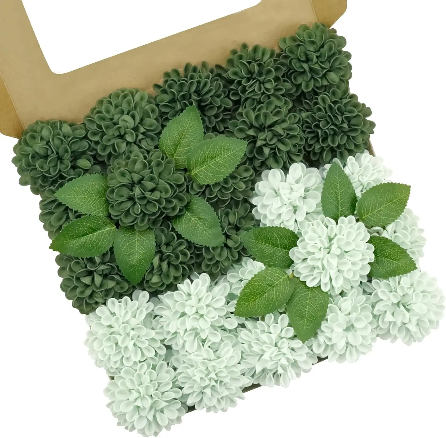 

100pcs Realistic Artificial Roses for DIY Wedding Bouquets Centerpieces with Stems