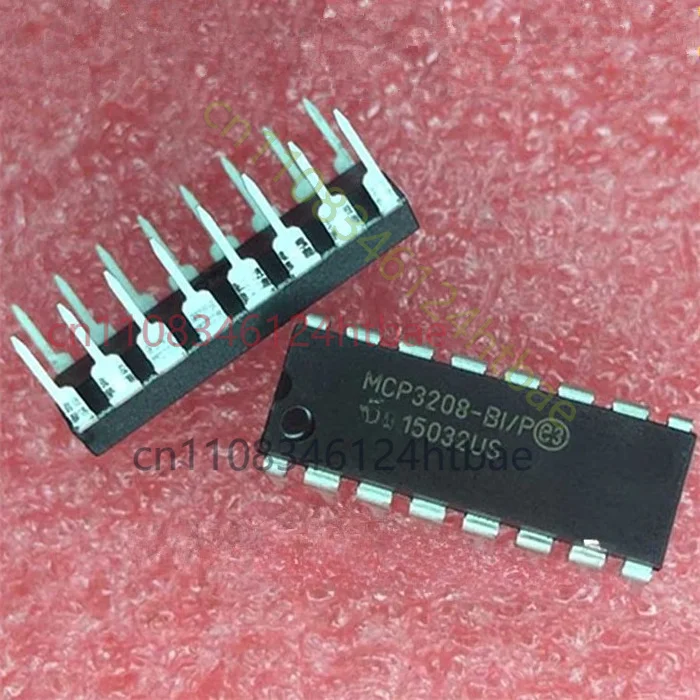For 2PCS MCP3208-CI/P MCP3208-BI/P Microchip 12-Bit 8-Channel ADC SPI Interface DIP-16 New Original