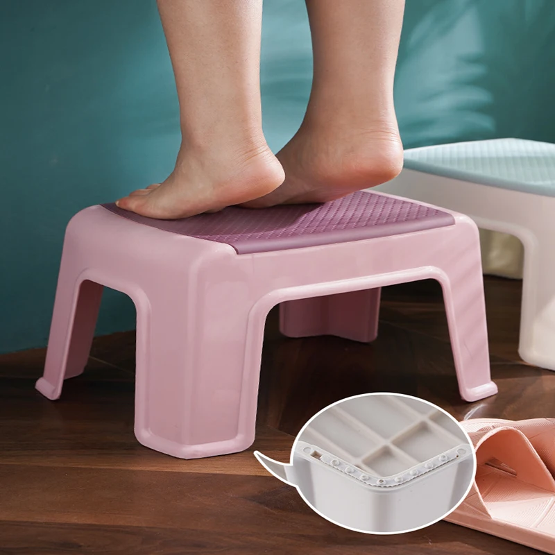 Petit tabouret bas en plastique pour ménage, chaise pour enfants et adultes, tabouret à main UNIS issant pour salle de bain et toilette, salon