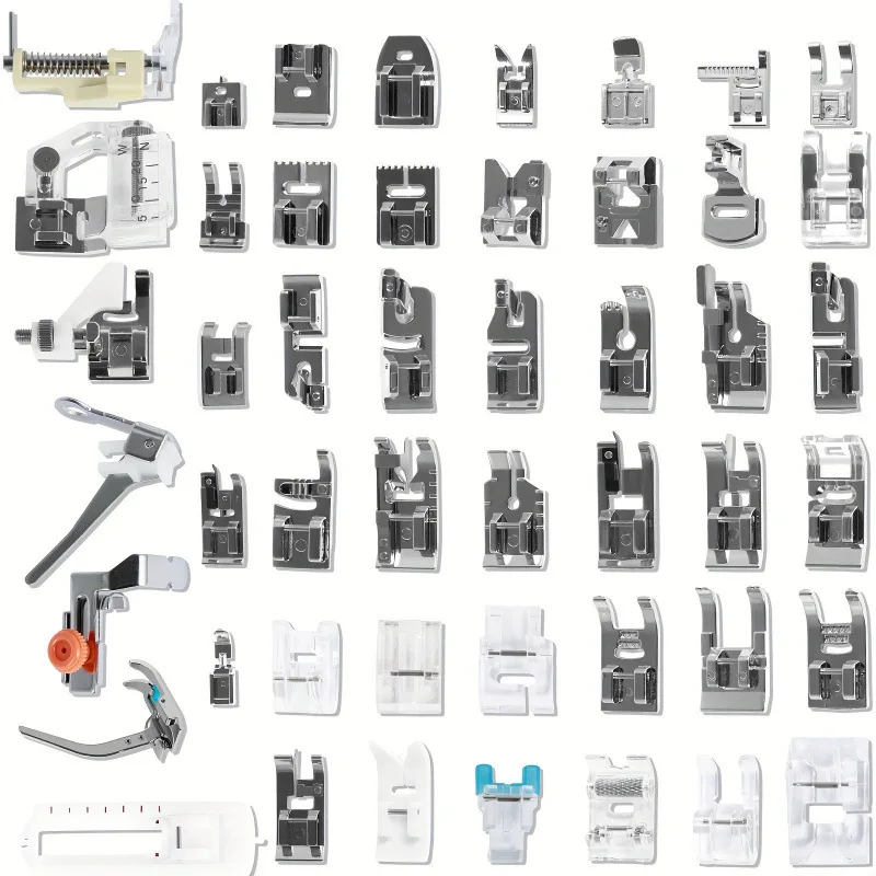 

Набор профессиональных прижимных лапок для домашних швейных машин, 42/48 шт.