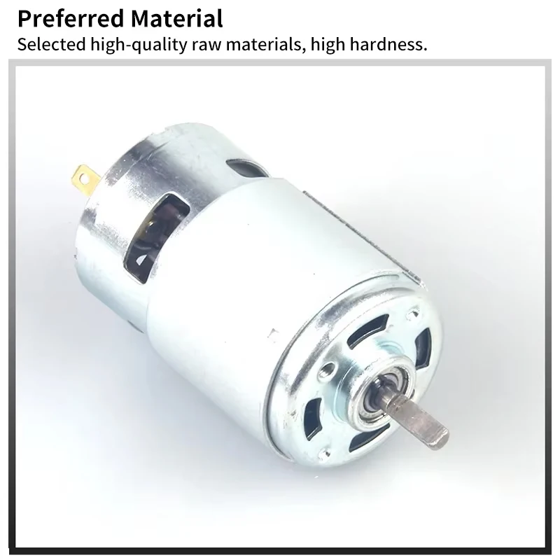 High Power DC Motor Spindle 775 795 895 Large Torque Ball Bearing 3000-12000 RPM Electronic Component Motor for CNC Machines - view 6