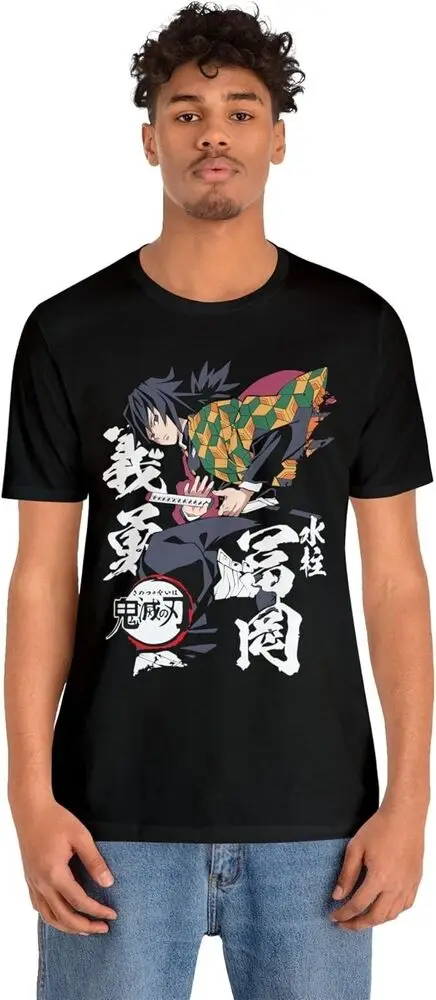 Giyu Tomioka - Slayer's Iconic Water Hashira Tee - Demon Slayer Anime