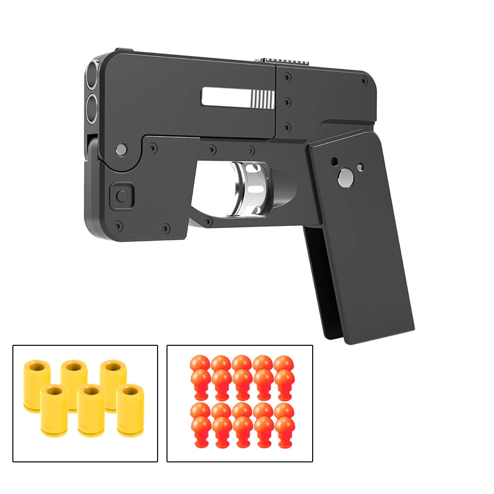 Halloween Gifts Parody Toys iPhone Folding Toy Guns For Children Black Gun Toy Dropship