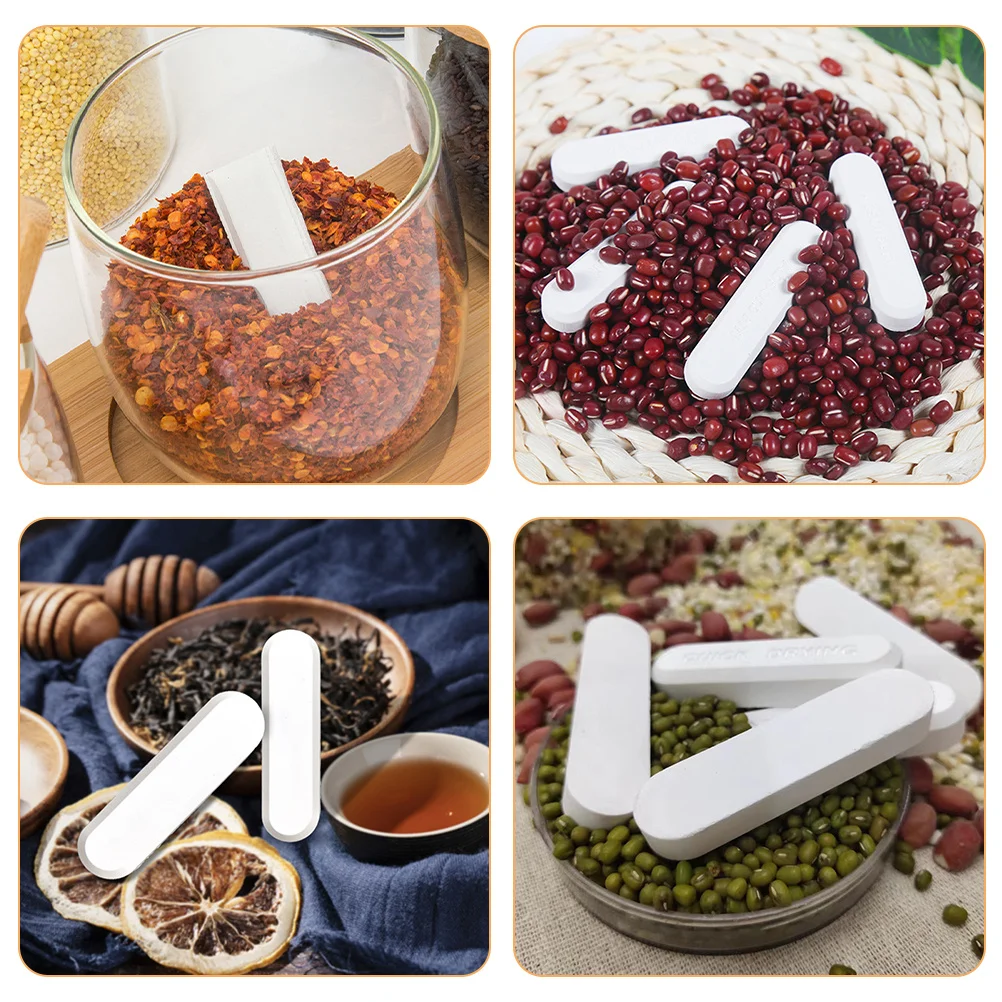 

12Pcs Moisture Absorbers Drying Sticks Diatom Desiccant for Food Storage Rice Tea Herbs Preservation Diatomite Dry Sticks