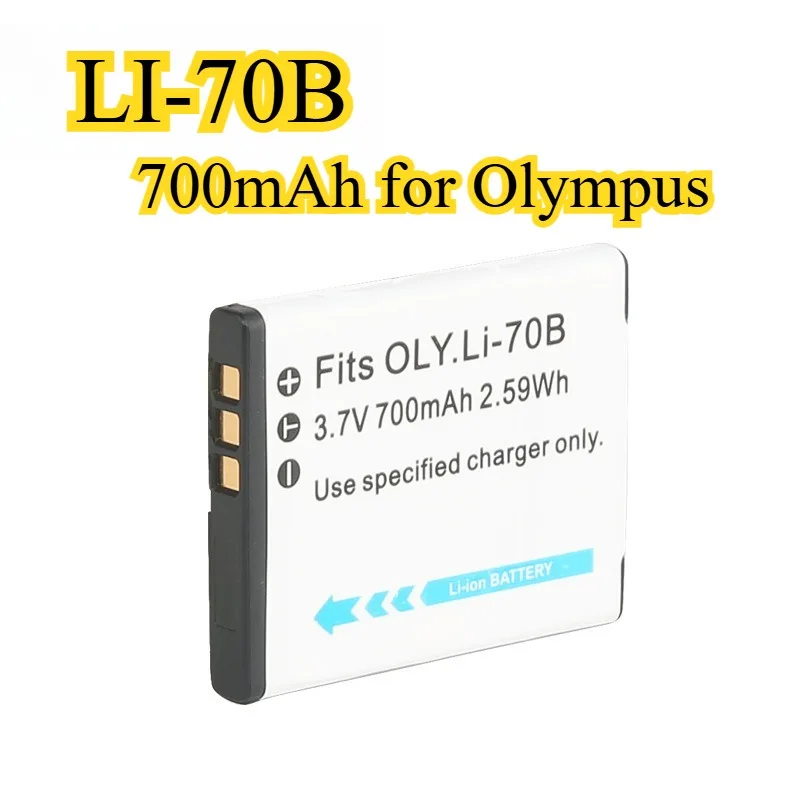 

Сменный аккумулятор LI-70B 700 мАч для камеры Olympus FE-4040 FE-4020 X940 D705 VG140 VG120 SP-610UZ