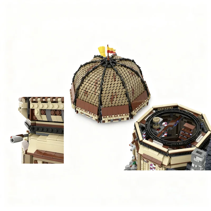 8797pcs MOC Castle Modular Medieval Observatory Model Building Blocks Toy Architecture Christmas Gift Creative Assemble Birthday