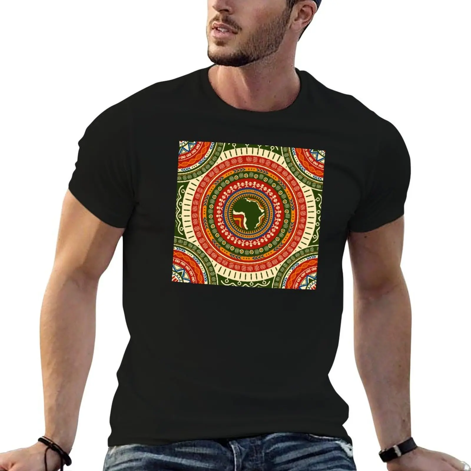 T-shirt inspiré de l'Afrique : l'unité à travers la mode – Exprimez votre lien d'entraînement – T-shirt grande taille anti-rétrécissement