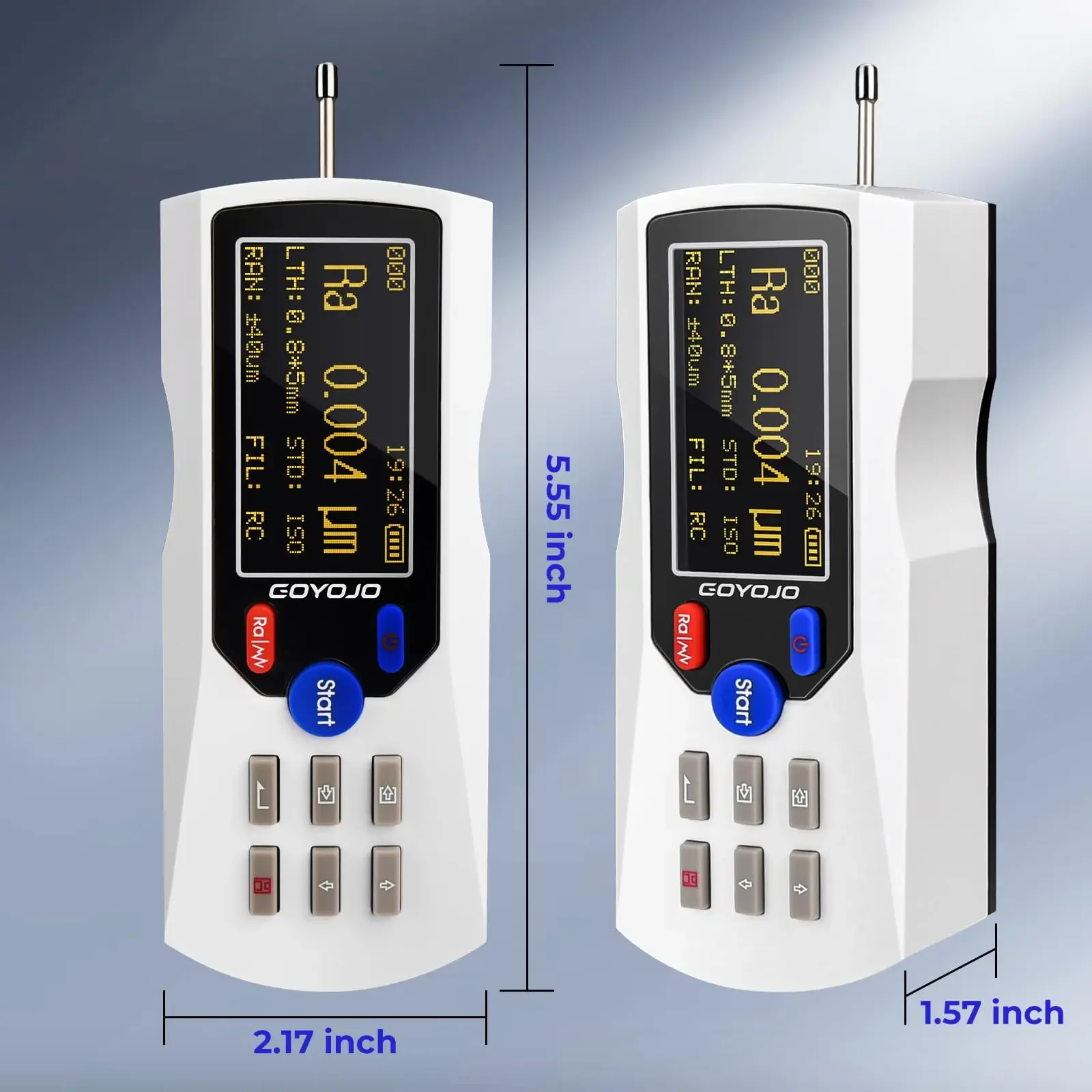 Digital Surface Roughness Tester Meter with LCD Display Handheld Measuring Instrument TR200