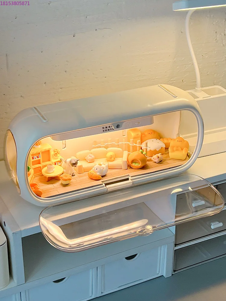 

Настольный ящик для хранения. Пыленепроницаемый ящик для дисплея. Акриловая высокая прозрачность.