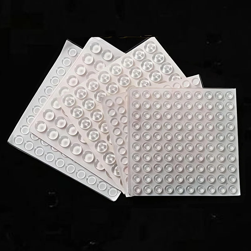 200pcs Clear Cabinet Door Bumpers Self Adhesive Door Stopper Cabinet Bumpers Furniture Dots Cushion Protective Pads Tiny Bumpons