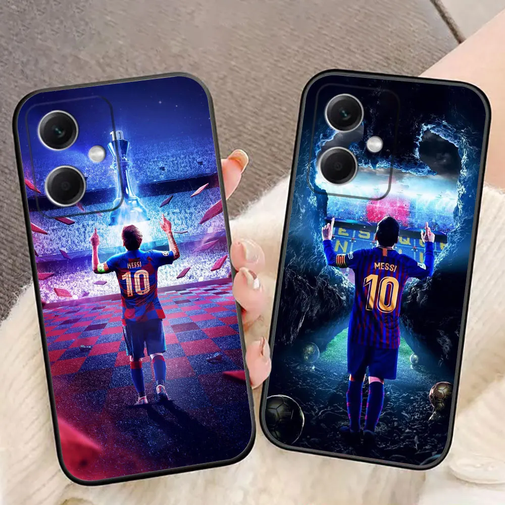 Phone Case For Redmi 17 17C A1 A3 A5 A7 15 15C 14C 13C 13 12C 12 10 10C 9T 9C 9A 9 8 K60 K30 Cover Soccer Football M-Messi 10