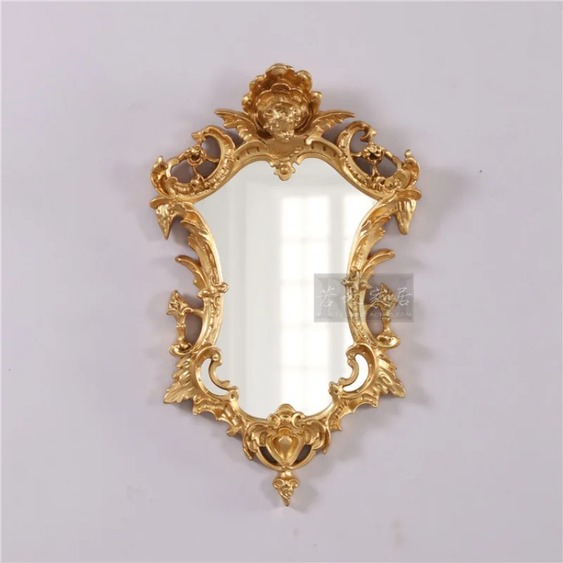 Hand Mirror Boho Decoration Desk Korean Interior Dressing Aesthetic Room Vintage Home Decor Floor Mirrors Wall Espejo Small Gold