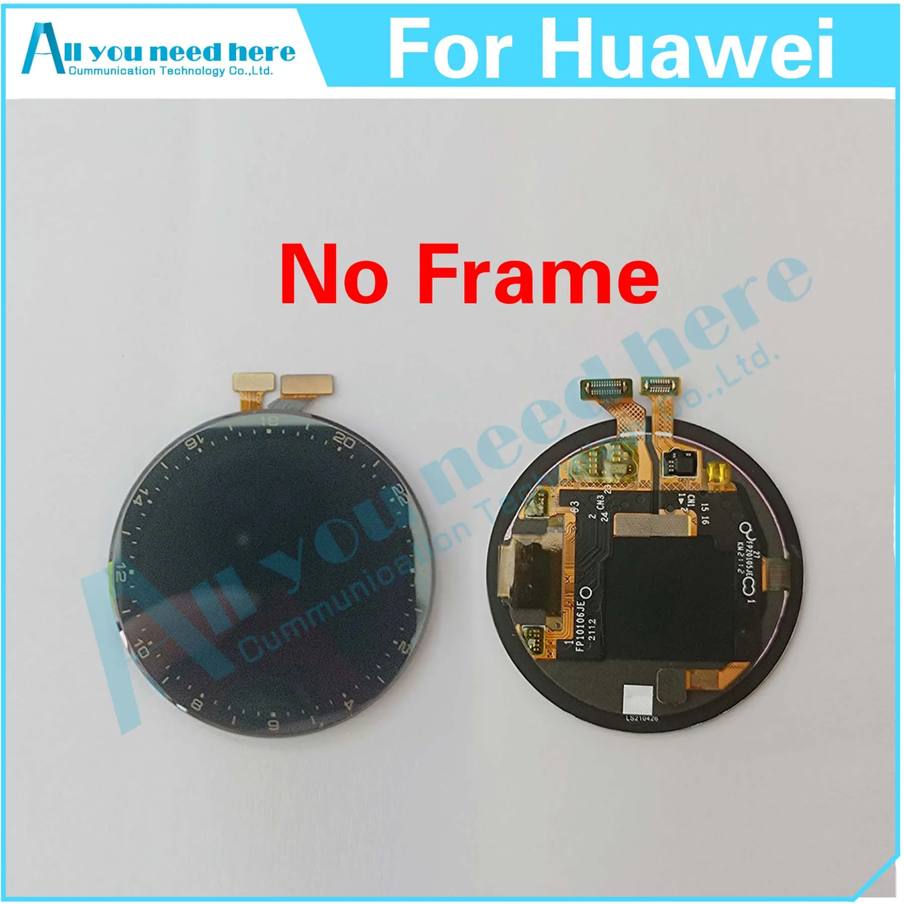 100% Test For Huawei Watch 3 Pro 48MM GLL-AL01 Watch3Pro LCD Display Touch Screen Digitizer Assembly Repair Parts Replacement