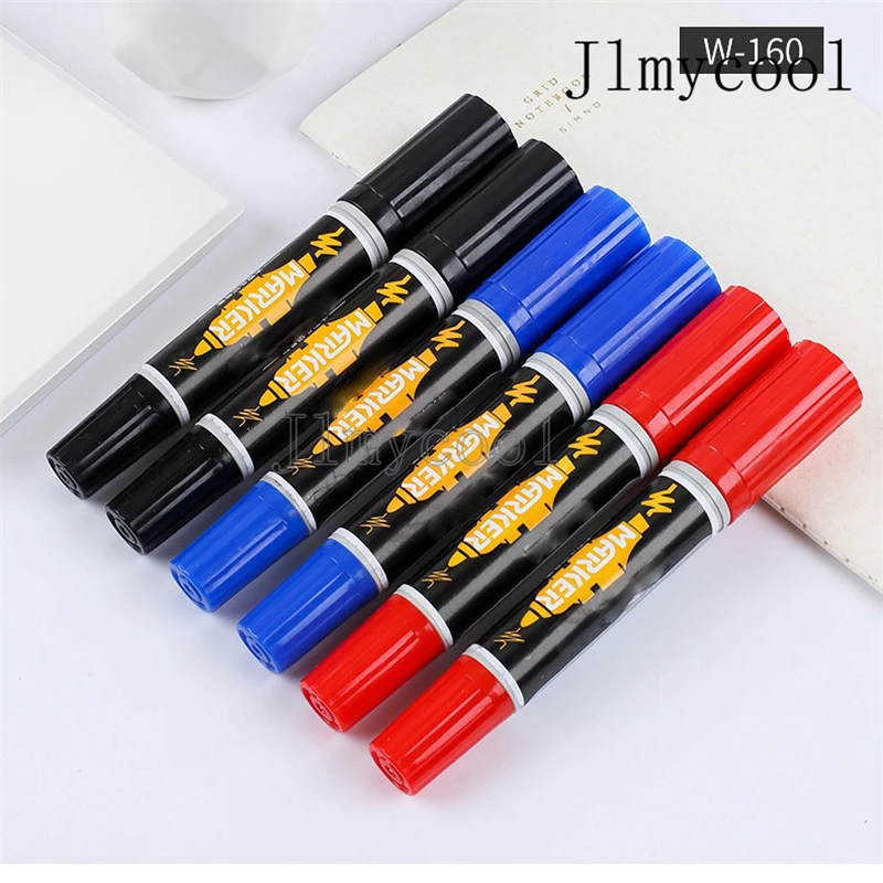 

W-160 Marker Oil-based Large Double-ended Thick Marker Large-ended Marker Draw Advertisements Graffiti Logistics Drawing