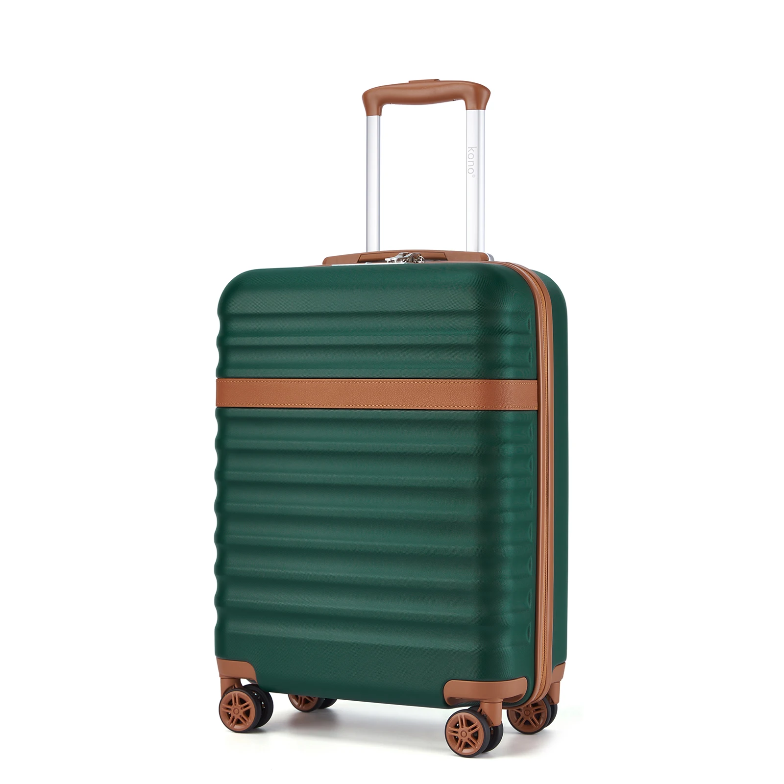 KONO ABS + PC harde koffer met 4 wielen, TSA slot trolley handbagage/koffer (55/65/75cm)