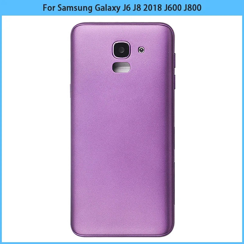 New For Samsung Galaxy J6 J8 2018 J600 J600F J800 J800F Plastic Battery Back Cover Rear Door Housing Case Chassis Replace