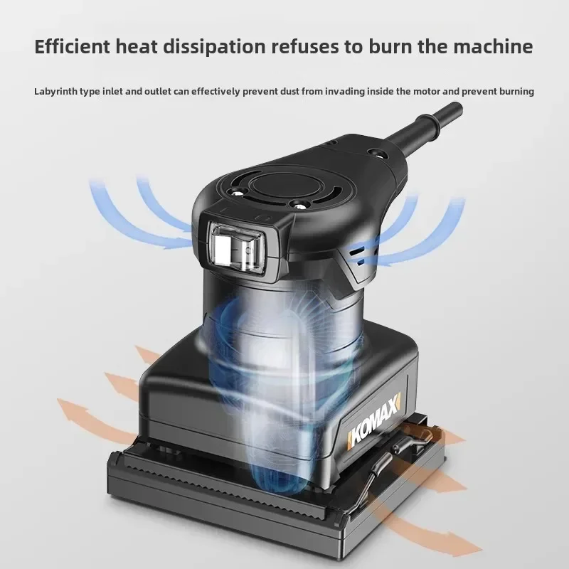 

220V Efficient Electric Sander for Woodworking and Floor Polishing with Dust Collection System C