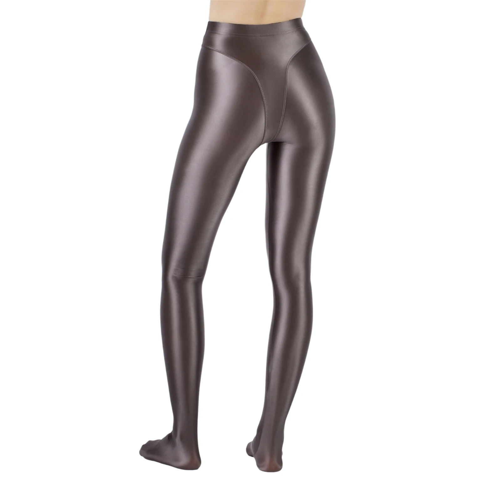 Mallas elásticas de cintura alta para mujer, Leggings metálicos brillantes para Pilates, gimnasia, Ballet, Yoga y Fitness